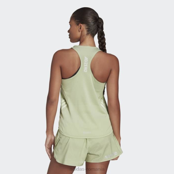 Adidas parley adizero run tank top lime femei lămâie verde 2JBN2707