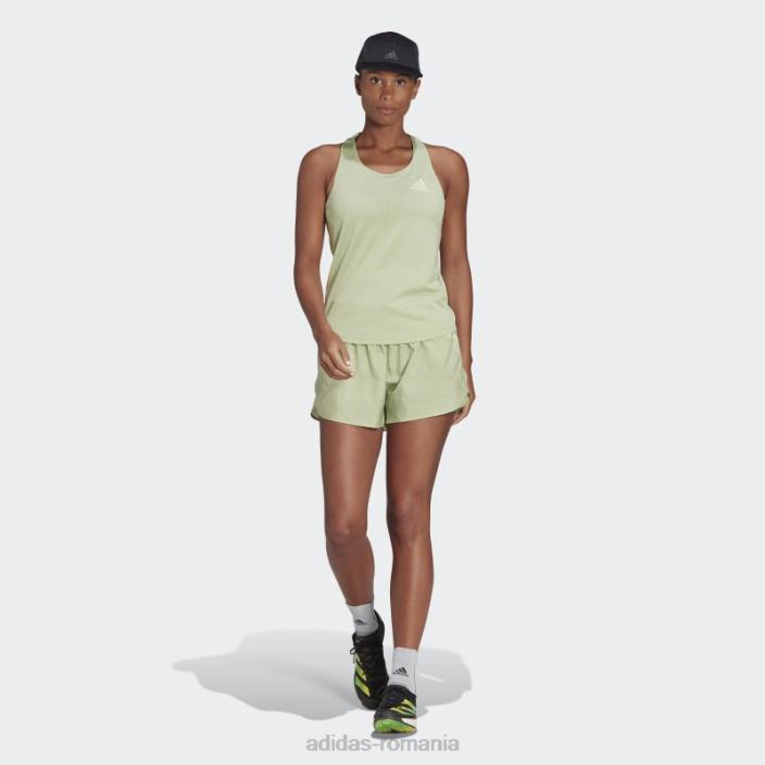 Adidas parley adizero run tank top lime femei lămâie verde 2JBN2707