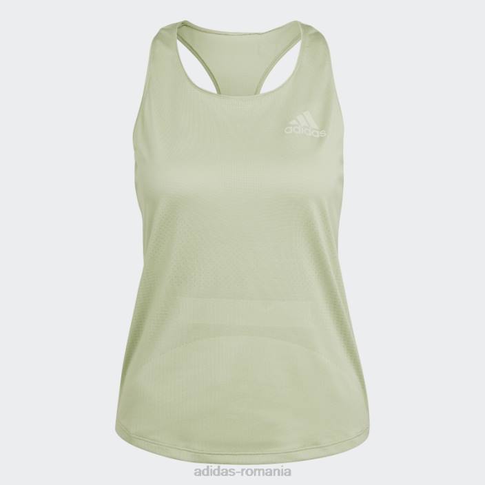 Adidas parley adizero run tank top lime femei lămâie verde 2JBN2707