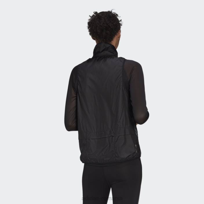 Adidas pictogramă alergare 3 dungi giletă neagră femei negru 2JBN17096