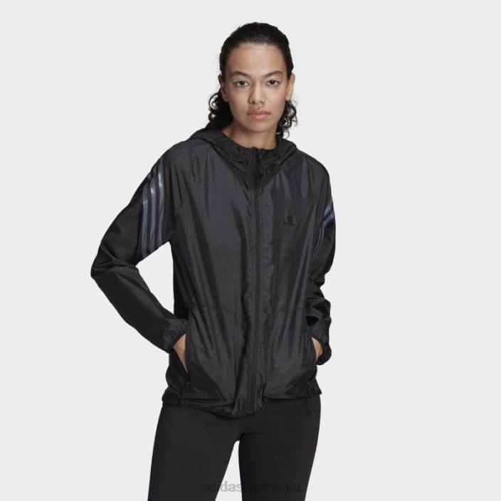 Adidas run icons 3 dungi cu glugă pentru alergare, negru femei negru 2JBN9236