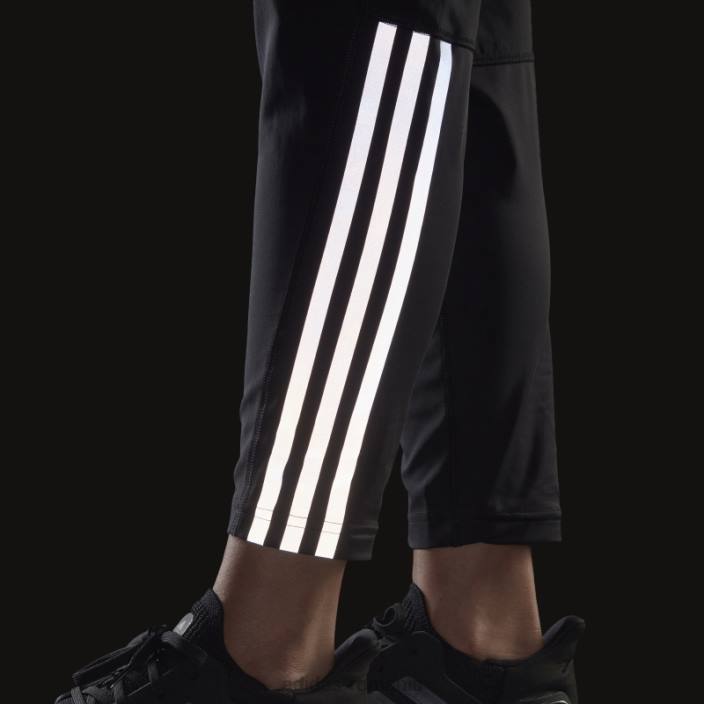 Adidas run icons pantaloni de alergare vânt cu 3 dungi negri adidas femei negru 2JBN9636