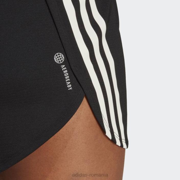 Adidas run icons pantaloni scurți de alergare cu 3 dungi cu conținut scăzut de carbon, negru adidas femei negru 2JBN17304