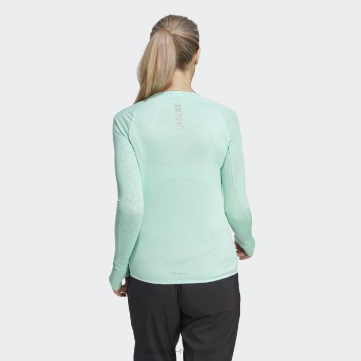 Adidas top cu mânecă lungă adizero running verde femei verde 2JBN16975