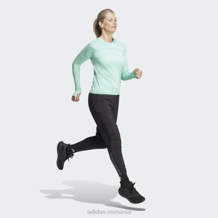 Adidas top cu mânecă lungă adizero running verde femei verde 2JBN16975
