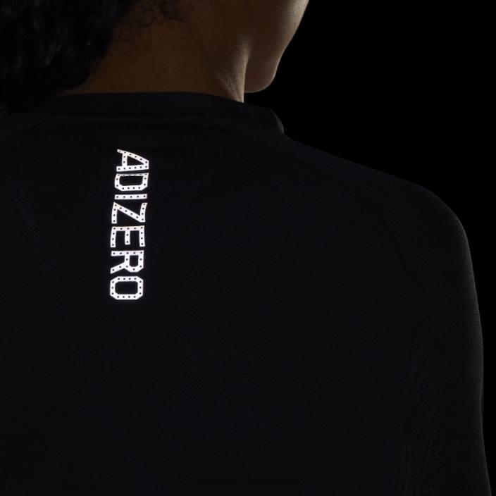 Adidas top negru cu mânecă lungă de alergare adizero femei negru 2JBN16553