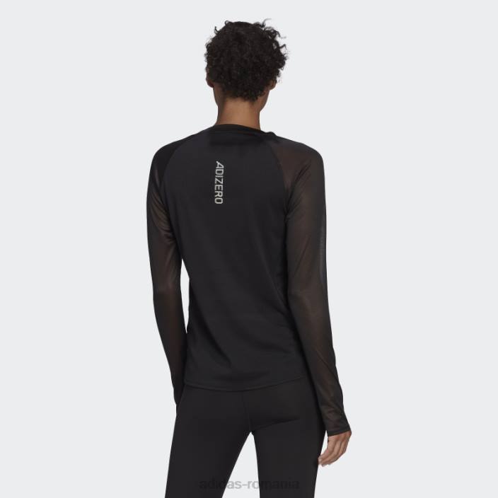 Adidas tricou de alergare parley adizero cu mânecă lungă, negru femei negru 2JBN10531