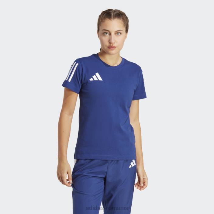 Adidas tricou grafic din bumbac francia albastru victorie femei albastru victorie 2JBN17413