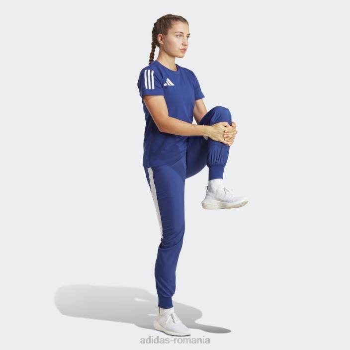 Adidas tricou grafic din bumbac francia albastru victorie femei albastru victorie 2JBN17413