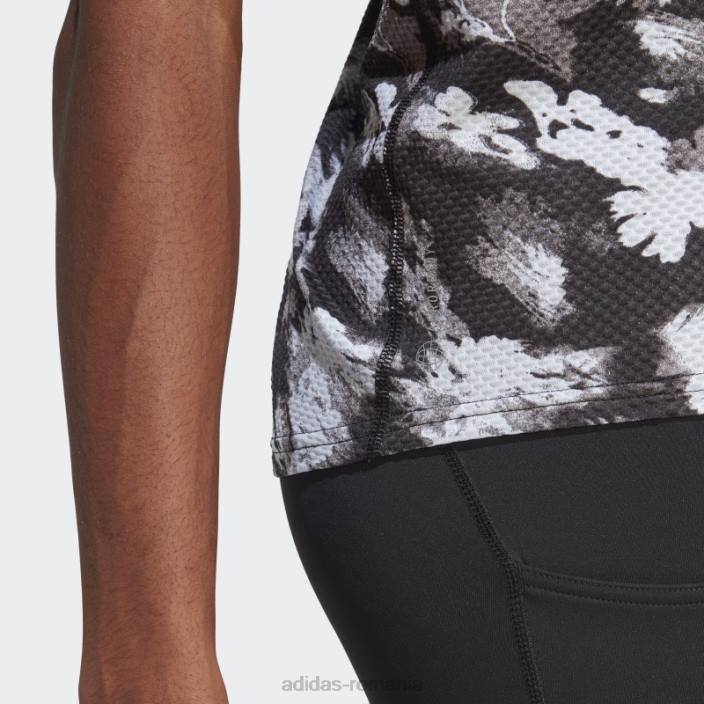 Adidas tricou gri own the run summer cooler alergare femei gri/negru 2JBN17470