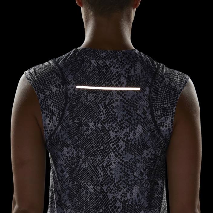 Adidas tricou negru de alergare rapidă realizat din plastic Parley Ocean femei alb negru 2JBN17320