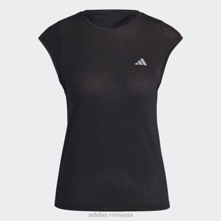 Adidas tricou negru pentru alergare rapidă adidas femei negru 2JBN9930