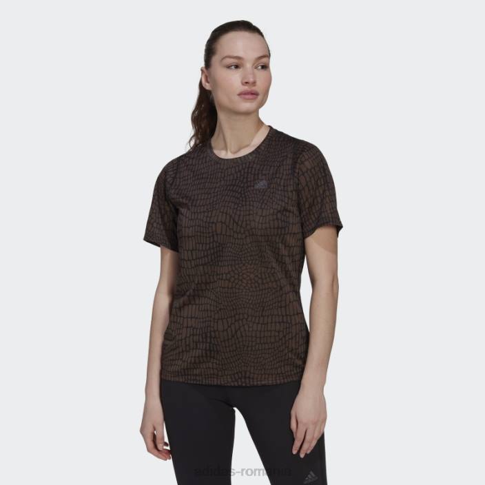 Adidas tricou pentru alergare negru cu icoane cu imprimeu crocodil adidas femei negru 2JBN2679