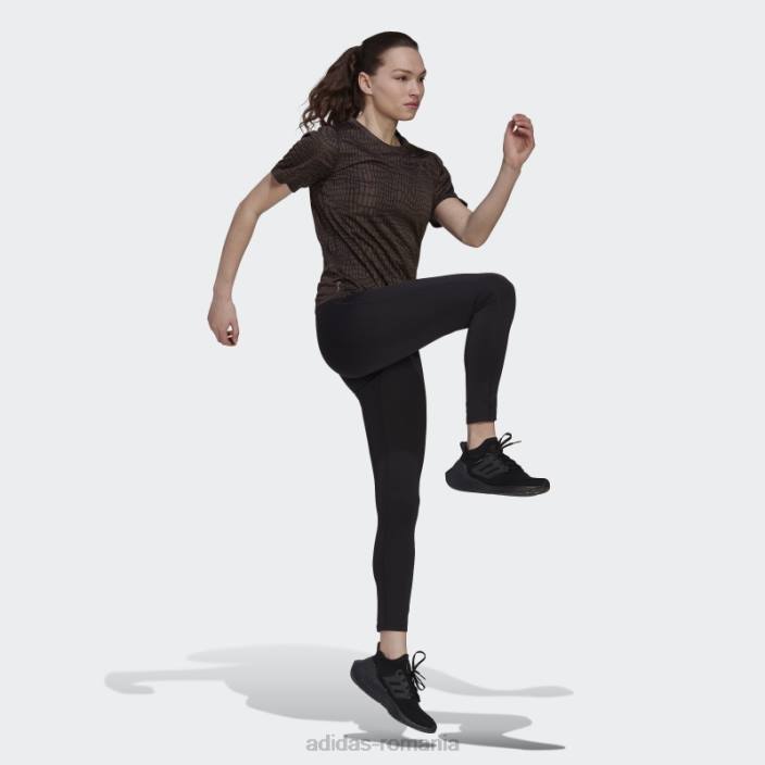 Adidas tricou pentru alergare negru cu icoane cu imprimeu crocodil adidas femei negru 2JBN2679