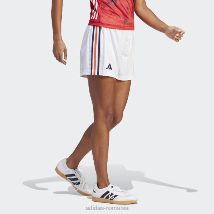 Adidas pantaloni scurți de handbal francia alb adidas femei alb 2JBN17139