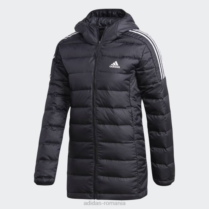 Adidas parka neagră cu glugă adidas essentials femei negru 2JBN3033