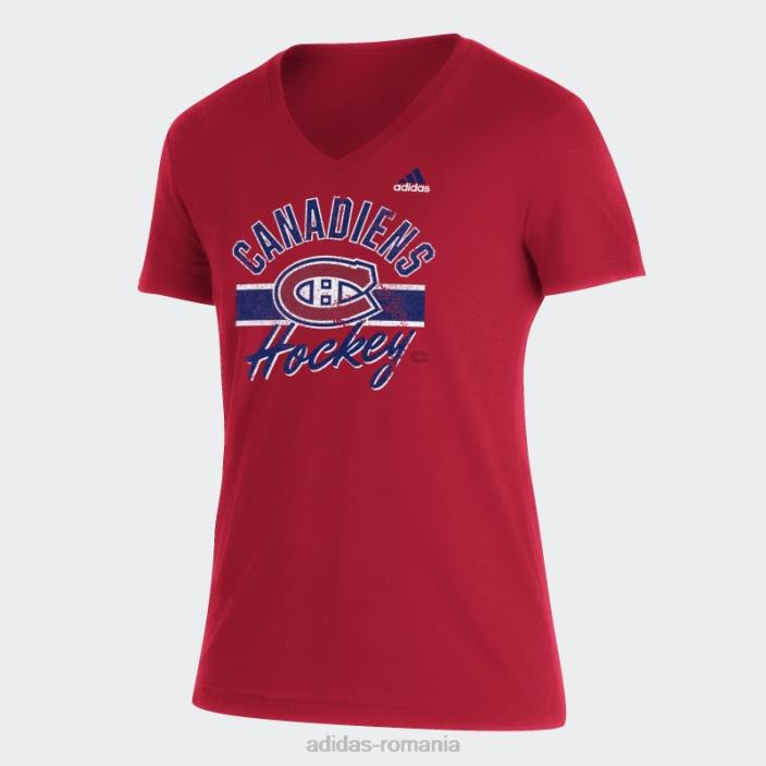 Adidas red mel canadiens blend tee femei red mel/nhl-mca-508 2JBN9995