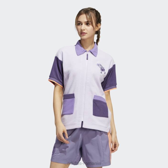 Adidas cămașă de tir în orașul york hoop tint violet femei tentă violet 2JBN10745