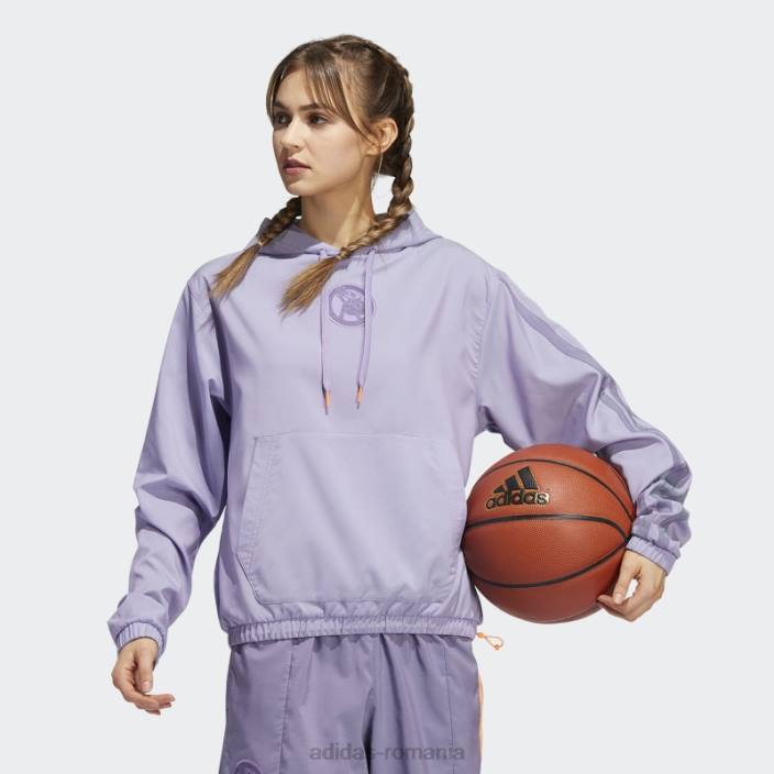 Adidas hanorac hoop york city lila fashion femei liliac 2JBN10765