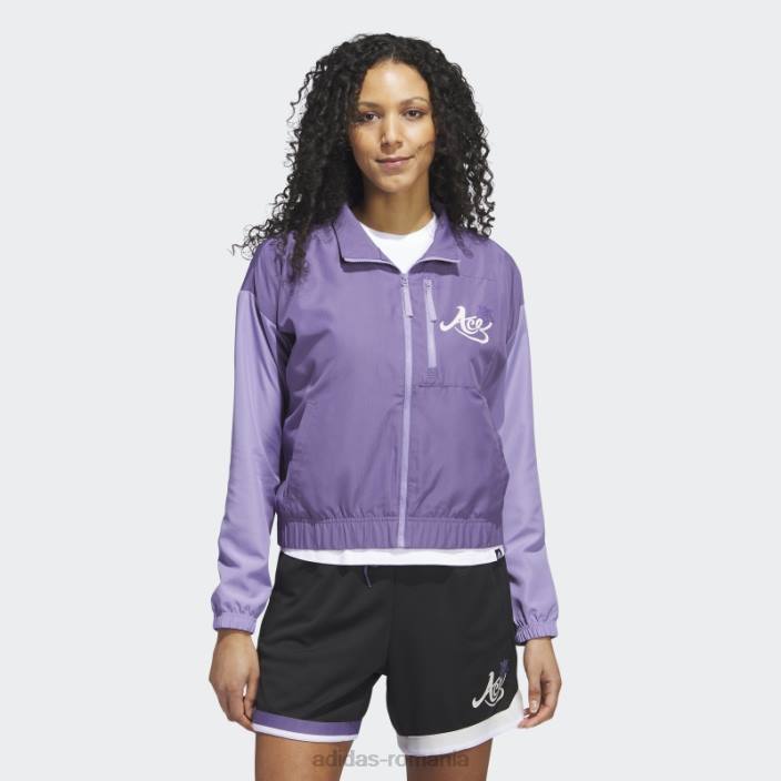 Adidas jachetă tech violet candace parker royalty adidas femei tech violet/liliac 2JBN10665