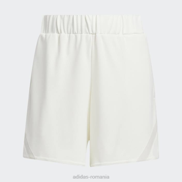 Adidas pantaloni scurți de baschet select albi femei alb 2JBN9929
