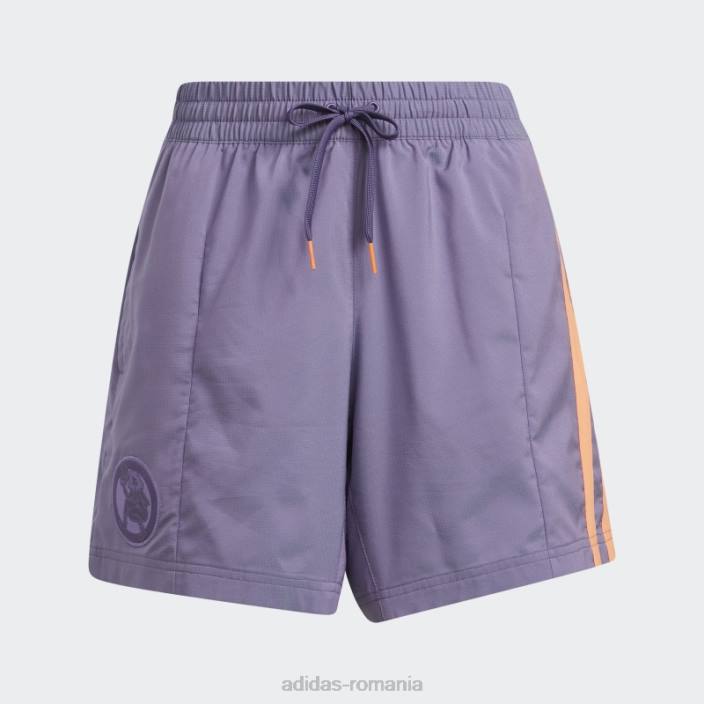 Adidas pantaloni scurți tech purple hoop york city femei tech violet 2JBN10672