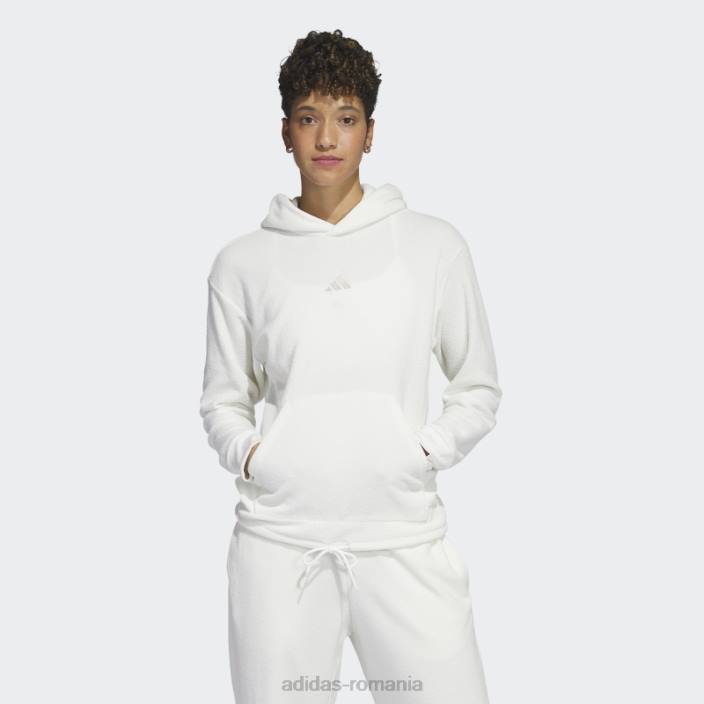 Adidas select crop hoodie alb adidas femei alb 2JBN9666