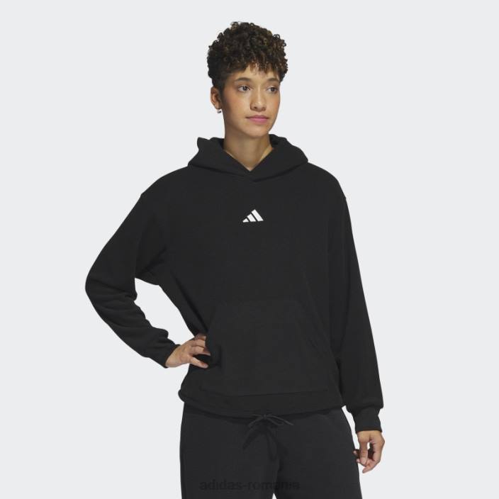 Adidas select crop hoodie negru adidas femei negru 2JBN9702