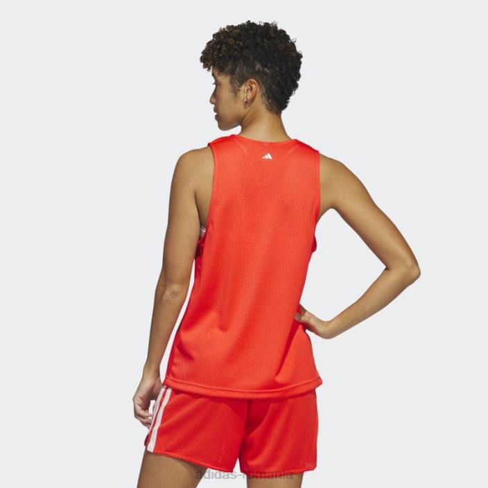 Adidas selectați jerseu roșu adidas femei rosu alb 2JBN9756