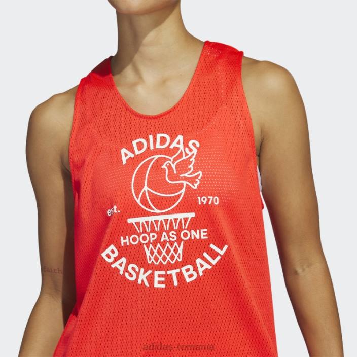 Adidas selectați jerseu roșu adidas femei rosu alb 2JBN9756
