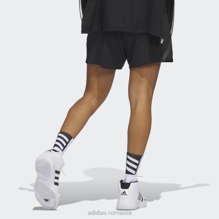 Adidas selectați pantaloni scurți de baschet negru adidas femei negru 2JBN9816