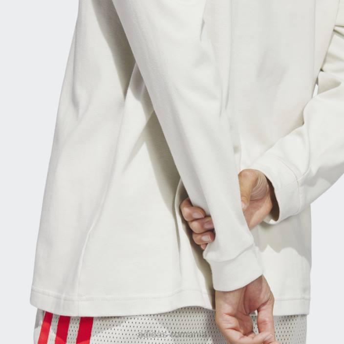 Adidas selectați tricou cu mânecă lungă cu gât simulat, modă din aluminiu femei aluminiu 2JBN9648