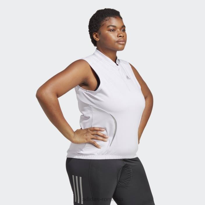 Adidas topul de ciclism fără mâneci (plus mărime) argintiu zori femei zori argintii 2JBN17408