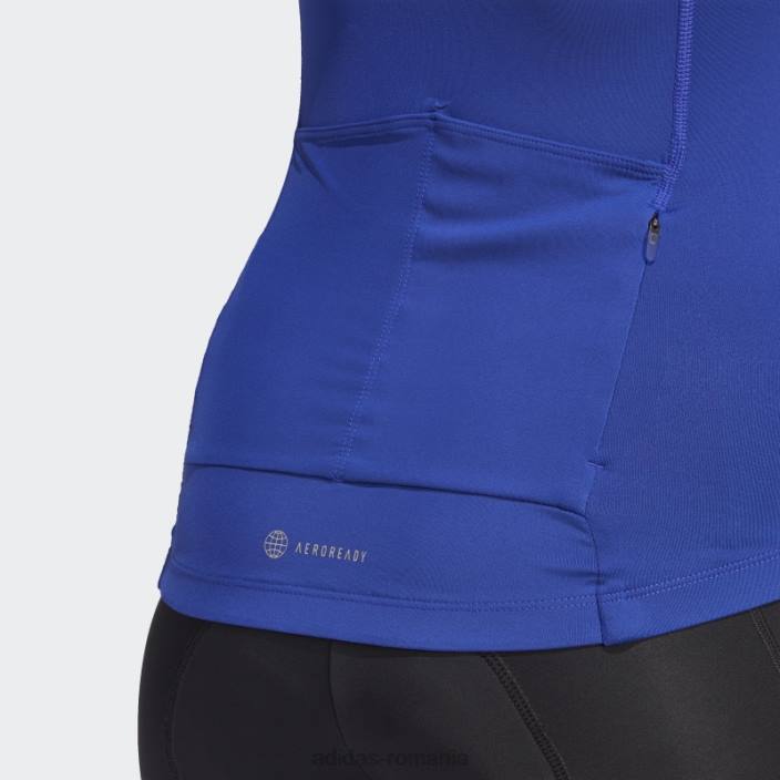 Adidas tricoul de ciclism cu mânecă scurtă albastru femei albastru 2JBN17290