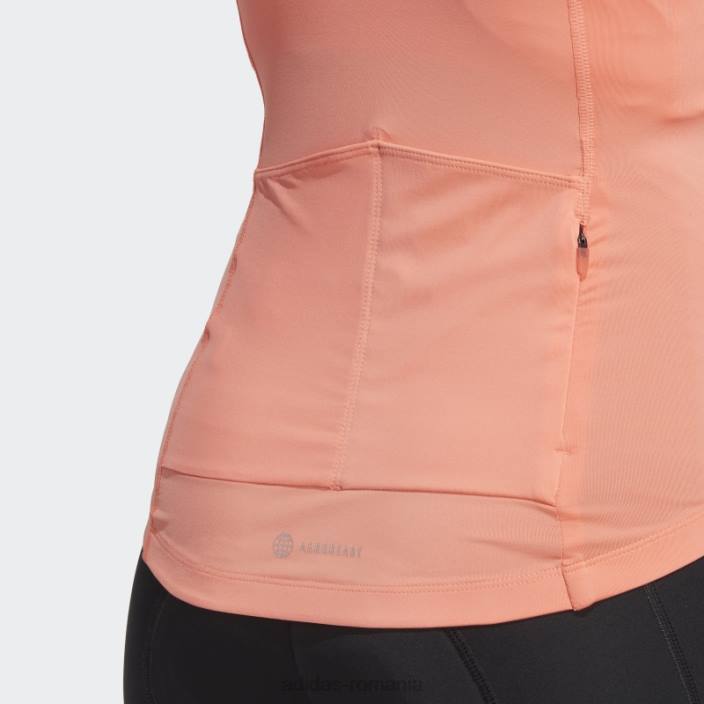 Adidas tricoul de ciclism cu mânecă scurtă coral femei coral 2JBN9731