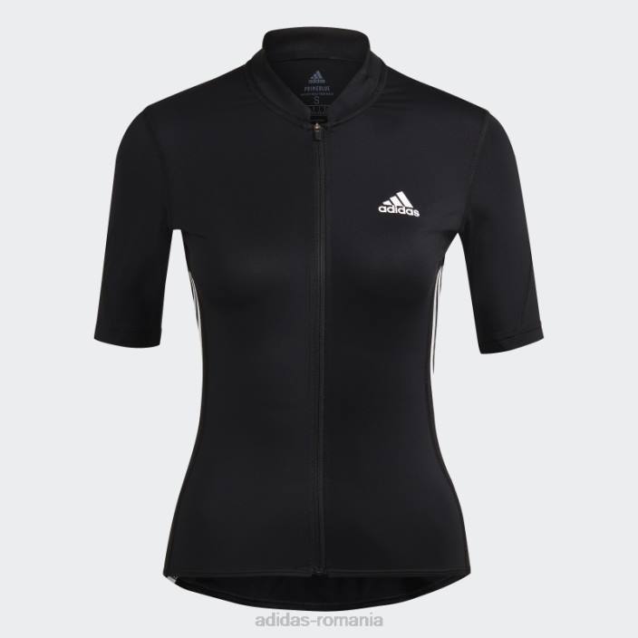 Adidas tricoul de ciclism cu mânecă scurtă, negru femei alb negru 2JBN2731