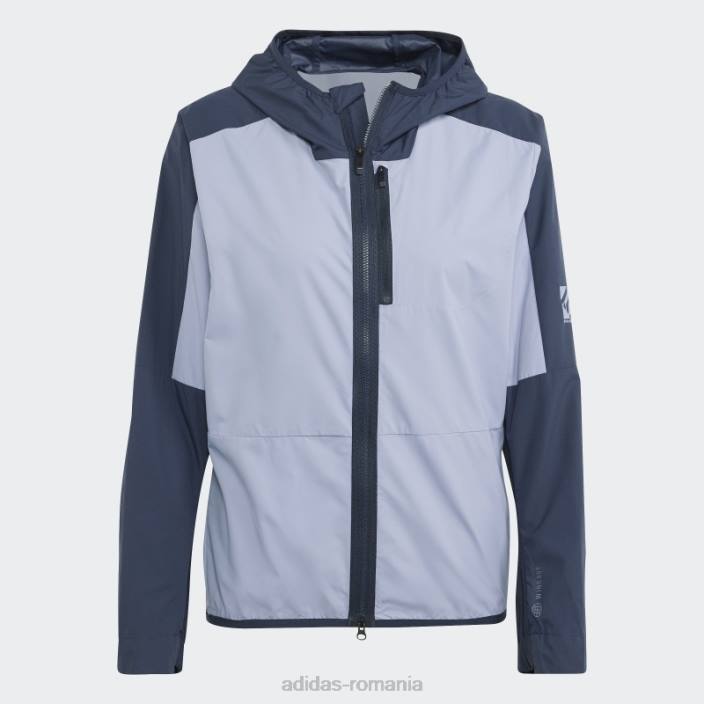 Adidas cinci ten jachetă de vânt violet argintiu femei violet argintiu/cerneală 2JBN9577