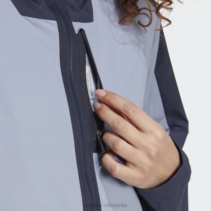 Adidas cinci ten jachetă de vânt violet argintiu femei violet argintiu/cerneală 2JBN9577