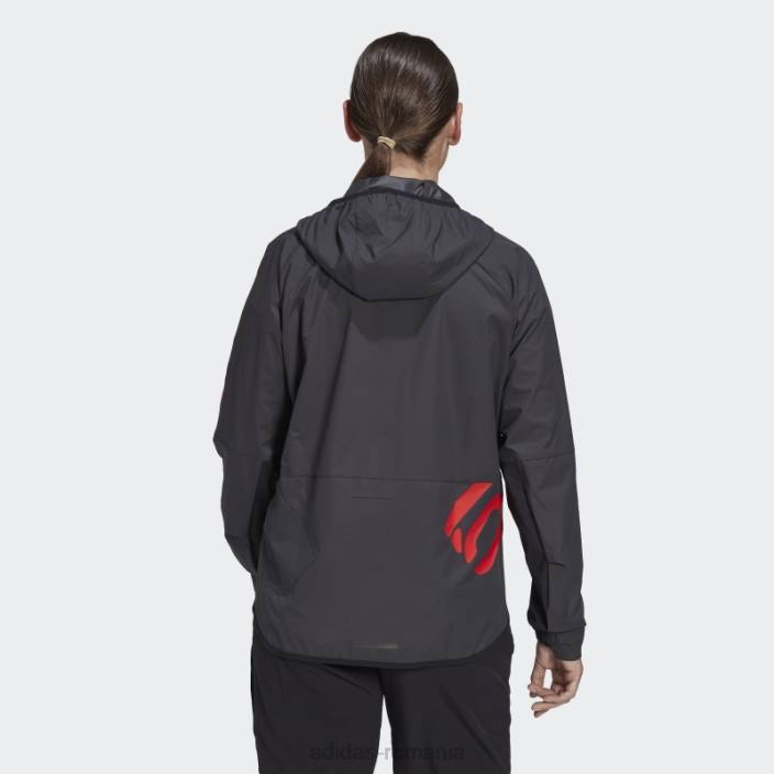 Adidas cinci zece jachetă de vânt neagră femei negru 2JBN17378