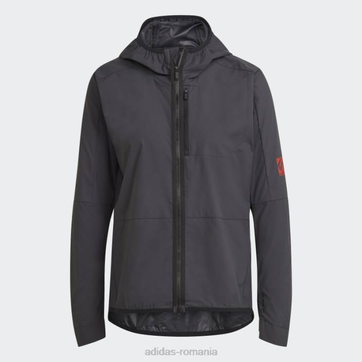 Adidas cinci zece jachetă de vânt neagră femei negru 2JBN17378