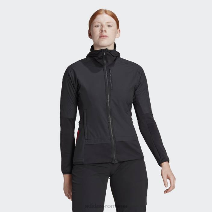 Adidas jachetă de vânt neagră cinci ten flooce femei negru 2JBN17147
