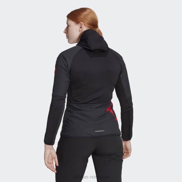 Adidas jachetă de vânt neagră cinci ten flooce femei negru 2JBN17147