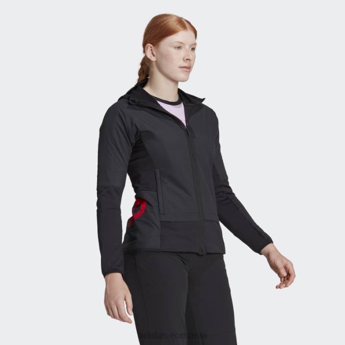 Adidas jachetă de vânt neagră cinci ten flooce femei negru 2JBN9586
