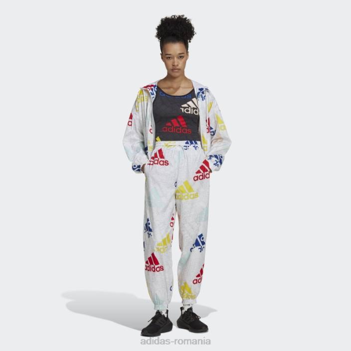 Adidas Carbon essentials body cu logo multicolor adidas femei carbon/multicolor/alb 2JBN10419