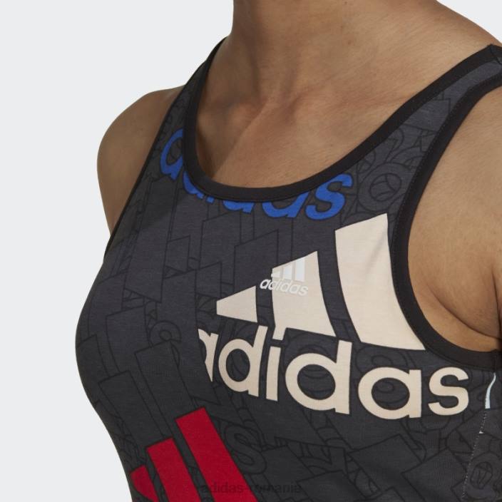 Adidas Carbon essentials body cu logo multicolor adidas femei carbon/multicolor/alb 2JBN10419