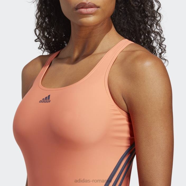 Adidas Costum de baie coral 3 dungi femei coral/marin 2JBN17421