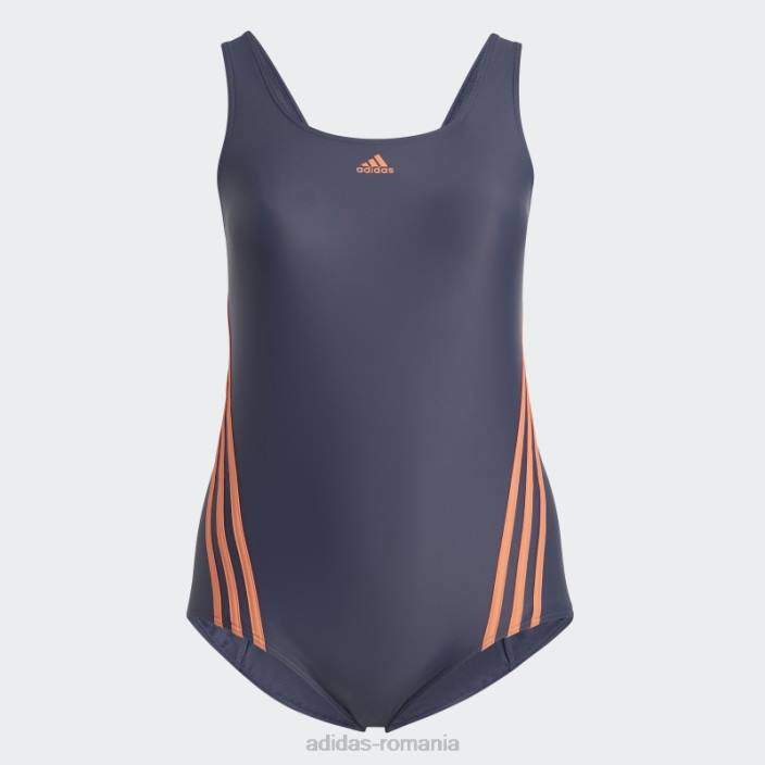 Adidas Costum de baie cu 3 dungi (mărime plus) bleumarin adidas femei bleumarin/coral 2JBN16812