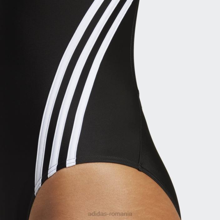 Adidas Costum de baie cu 3 dungi negru fierbinte femei alb negru 2JBN16398
