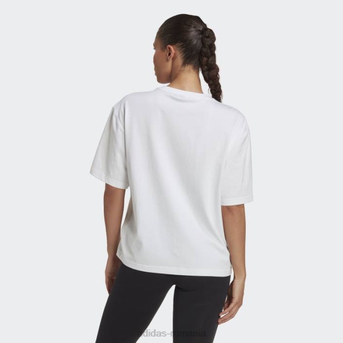 Adidas Insigna icoane viitoare de tricou sport alb femei alb 2JBN2726
