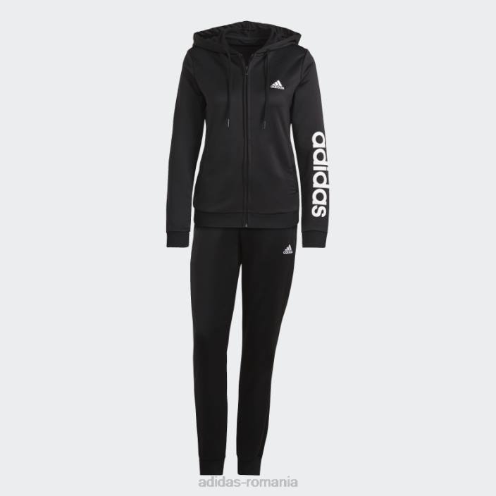 Adidas Trening negru cu logo French Terry femei alb negru 2JBN16384